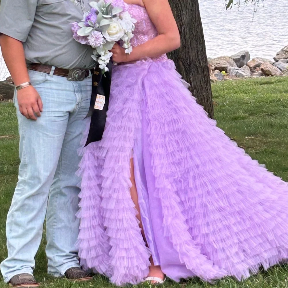 Sherri hill lavender prom dress - Picture 8 of 8
